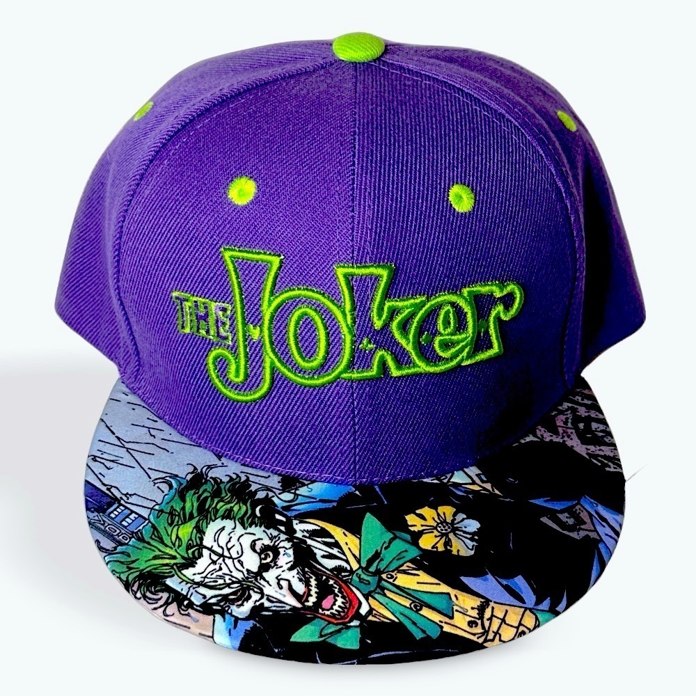 JOKER hat Rare purple graphics​​ Nylon 5 Panel​​